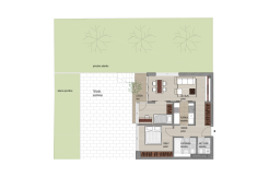 Dvosobni stan 60 m2 s terasom - S104